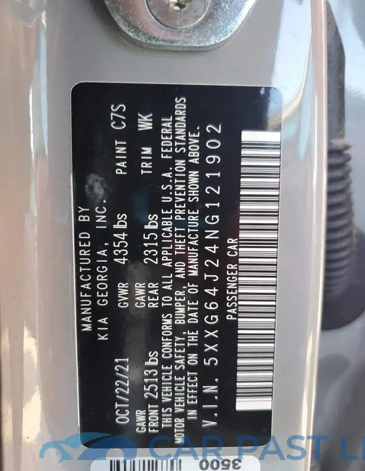 5XXG64J24NG121902# 12