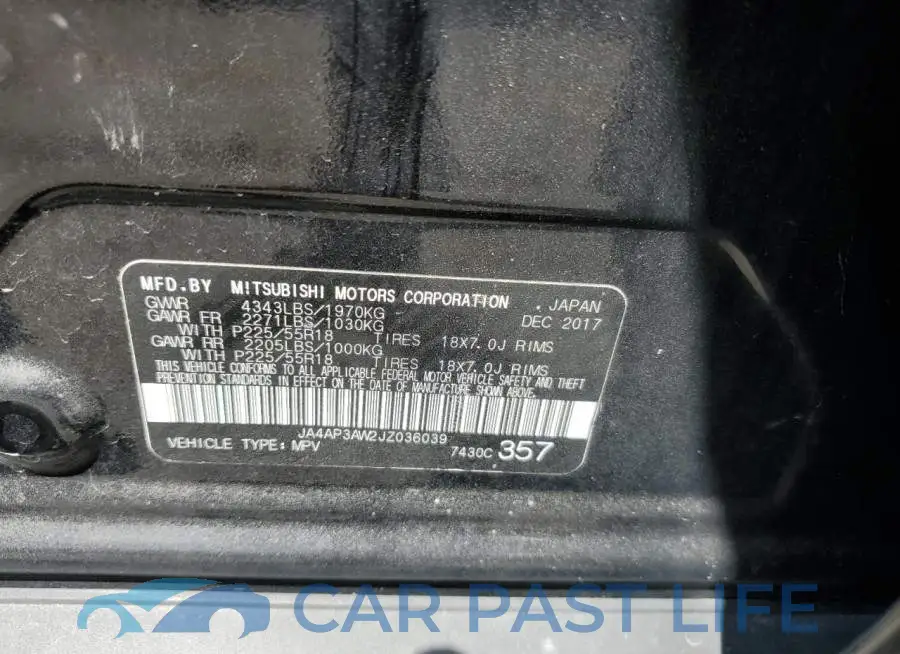 JA4AP3AW2JZ036039# 14