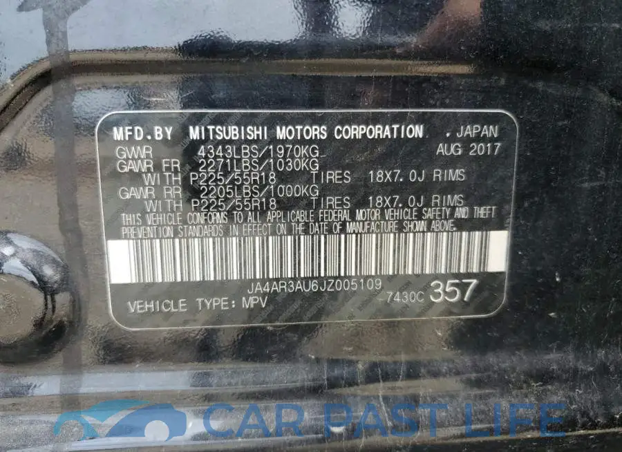 JA4AR3AU6JZ005109# 14