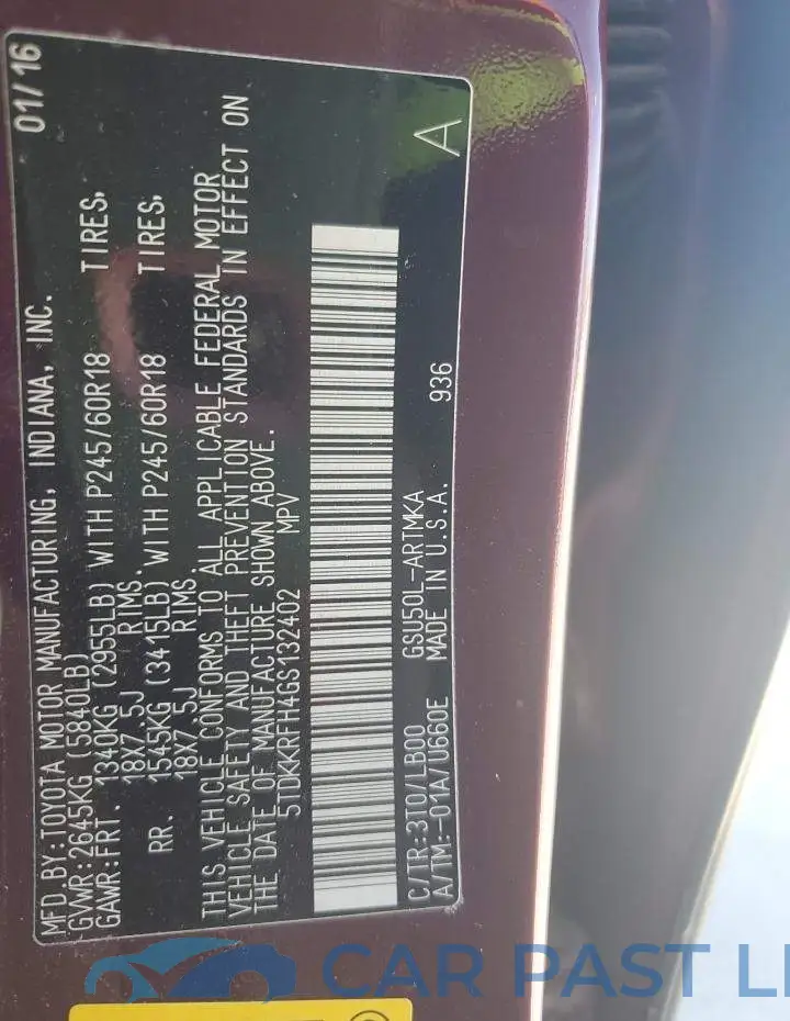 5TDKKRFH4GS132402# 13