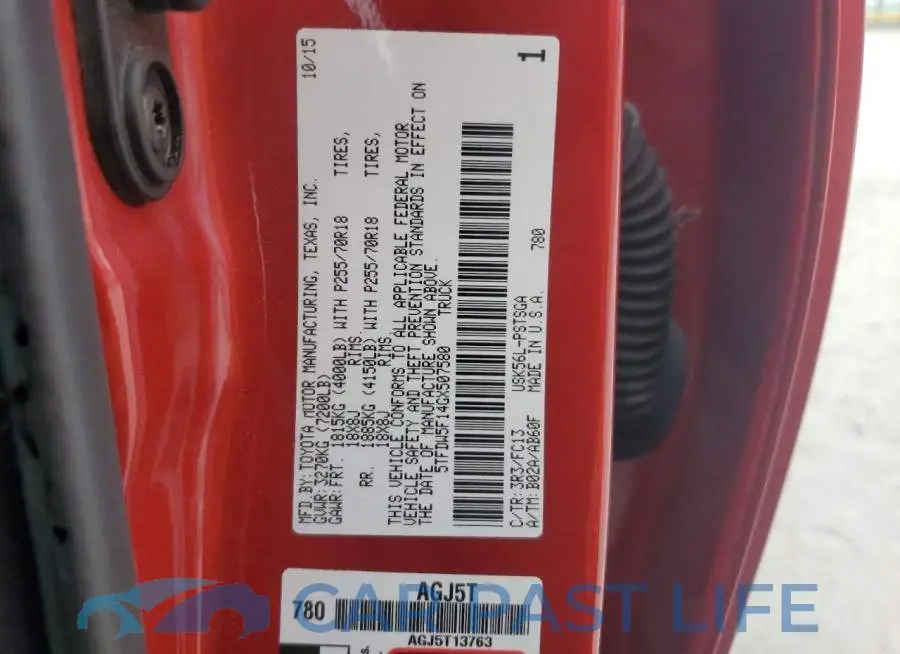 5TFDW5F14GX507580# 12