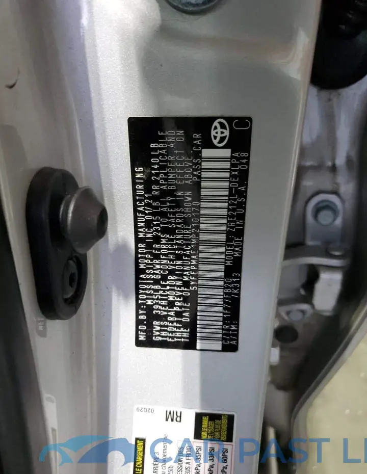 5YFEPMAE1MP210170# 12