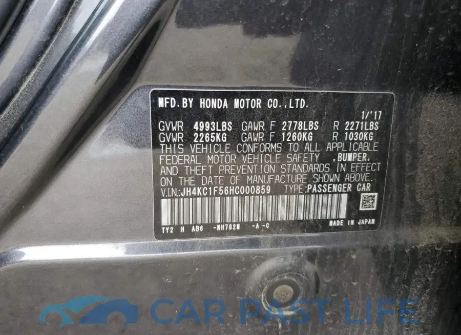 JH4KC1F56HC000859# 12