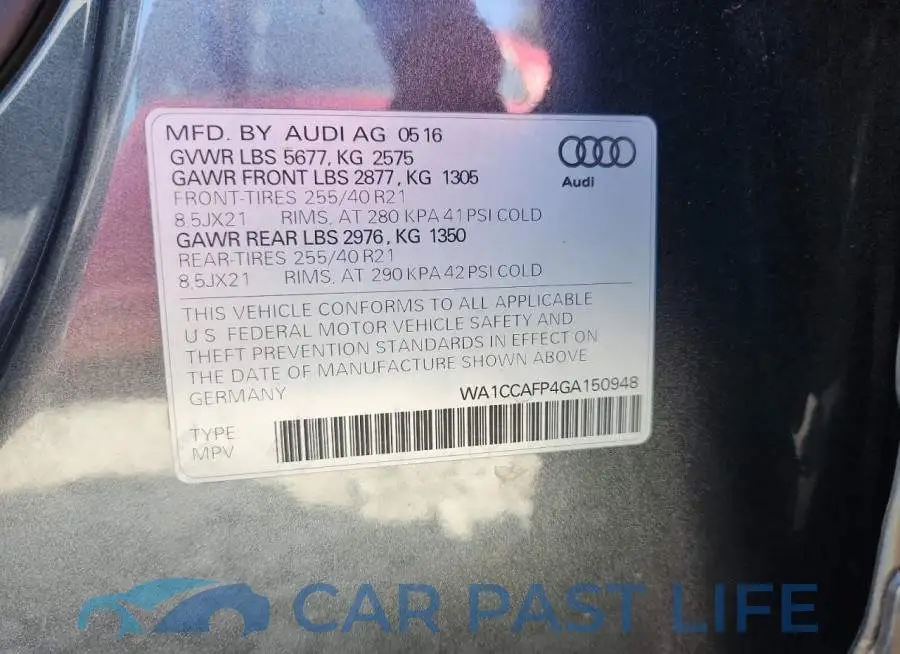 WA1CCAFP4GA150948# 14