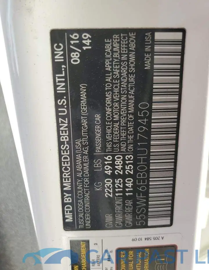55SWF6EB0HU179450# 12