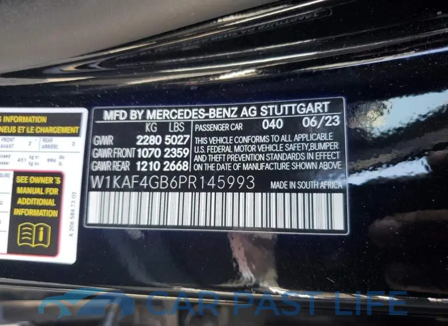 W1KAF4GB6PR145993# 12