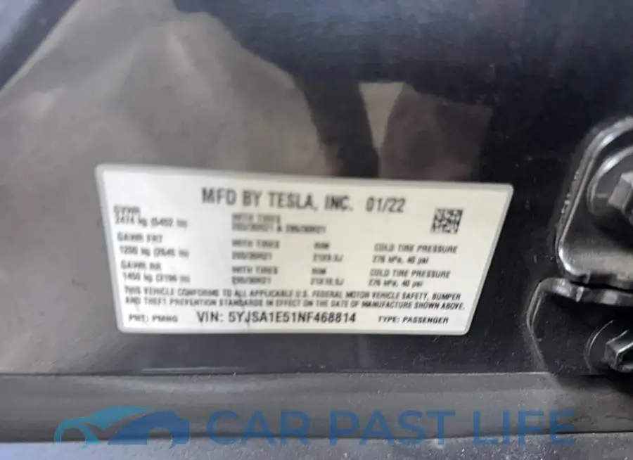 5YJSA1E51NF468814# 13