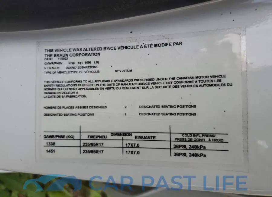 2C4RC1ZG3NR227250# 14