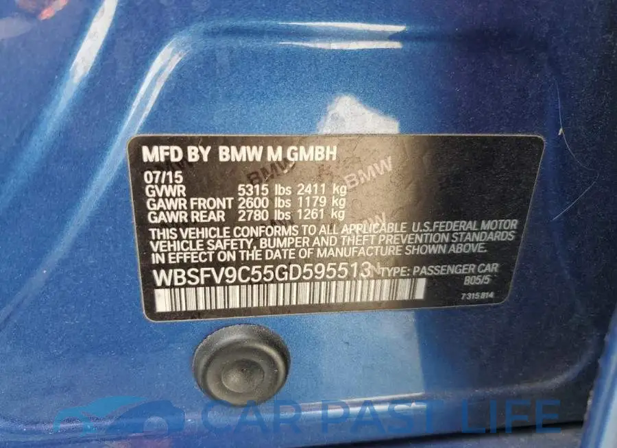 WBSFV9C55GD595513# 12