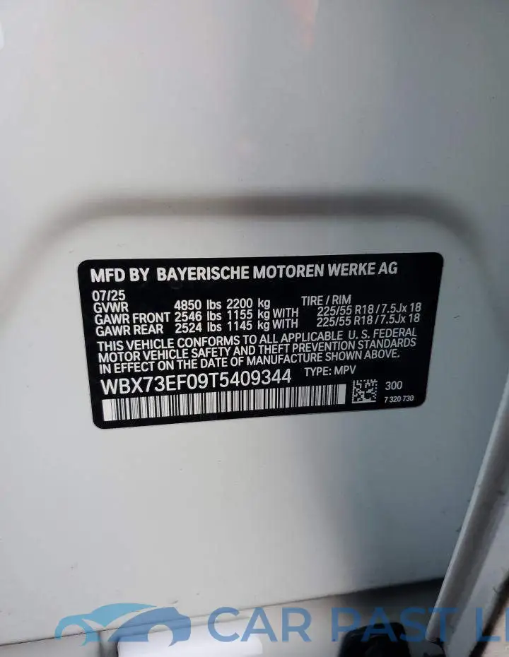 WBX73EF09T5409344# 12