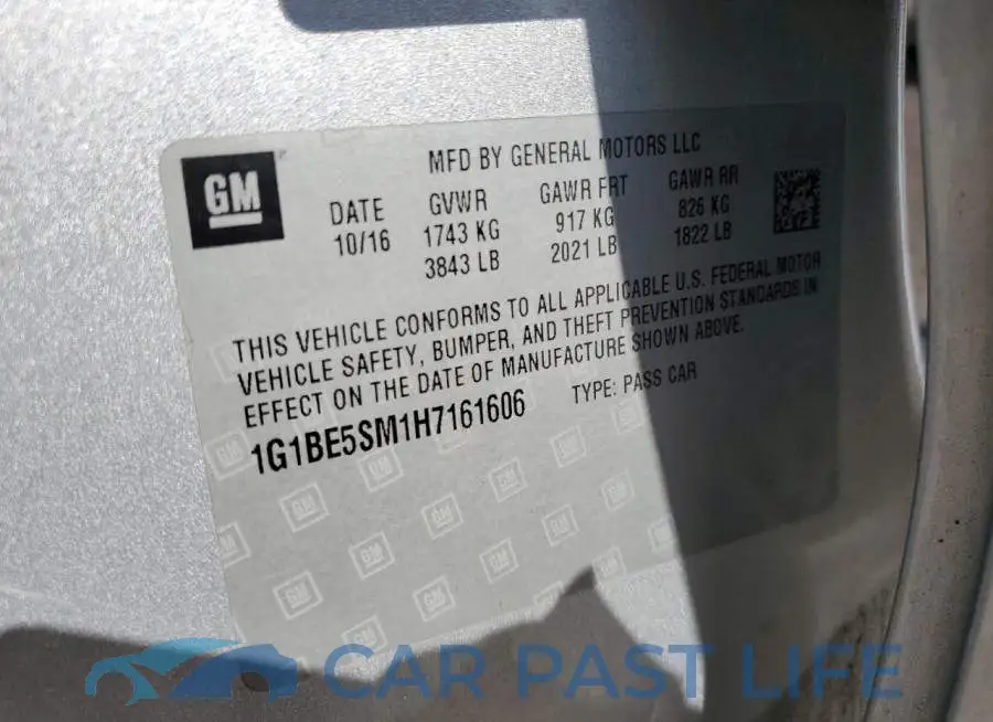 1G1BE5SM1H7161606# 12