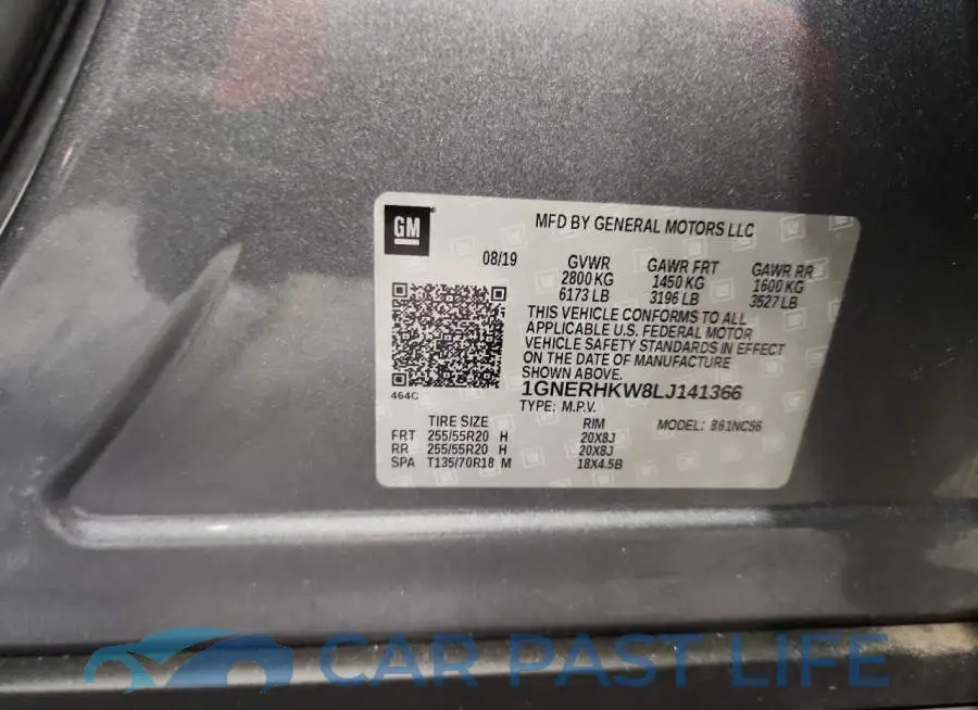 1GNERHKW8LJ141366# 13