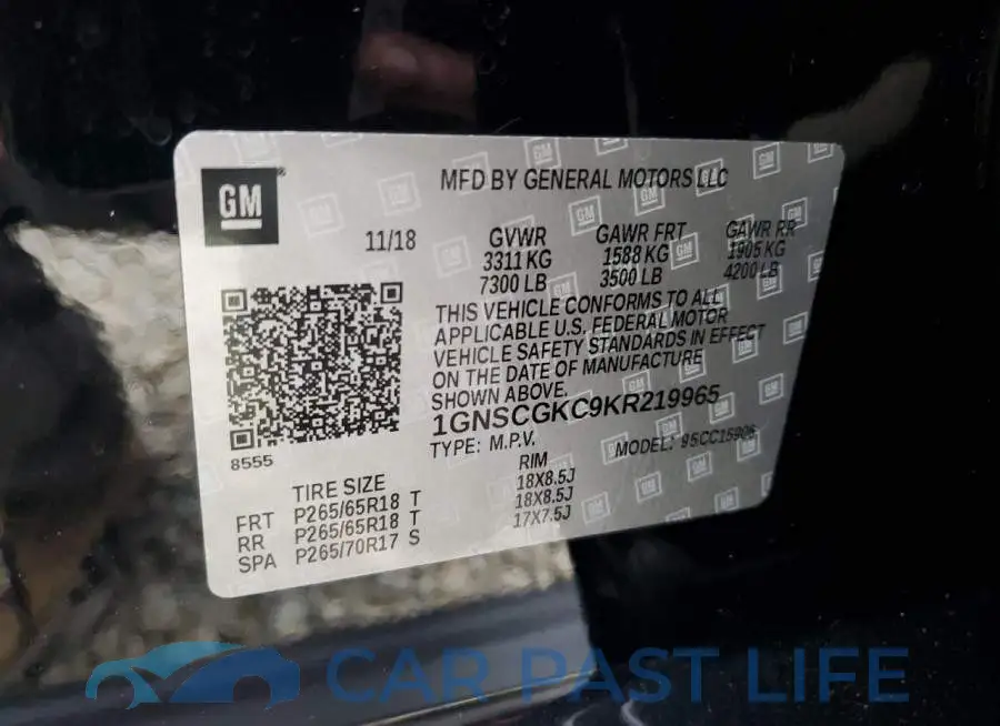 1GNSCGKC9KR219965# 13