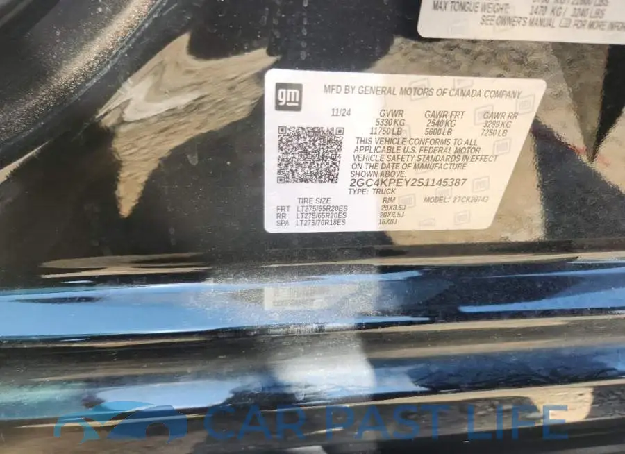 2GC4KPEY2S1145387# 12