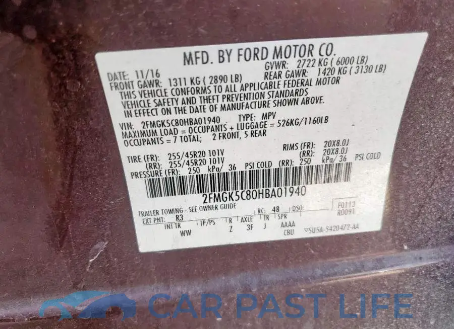 2FMGK5C80HBA01940# 14