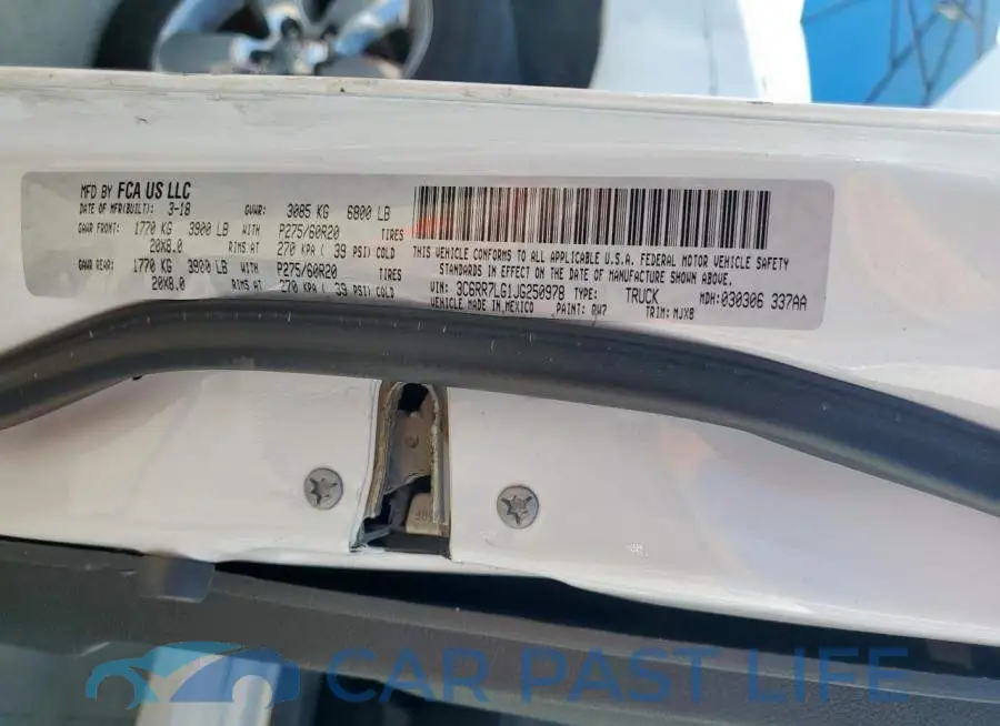 3C6RR7LG1JG250978# 12