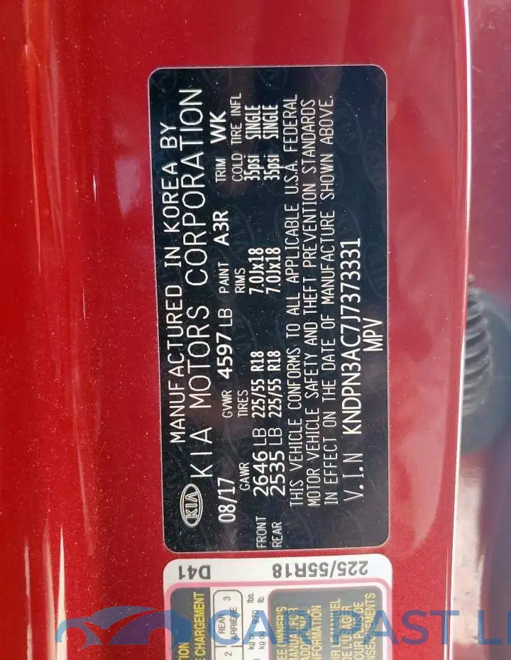KNDPN3AC7J7373331# 13