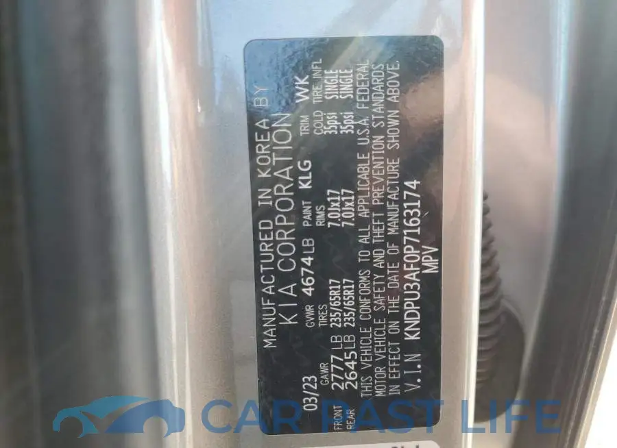 KNDPU3AF0P7163174# 13