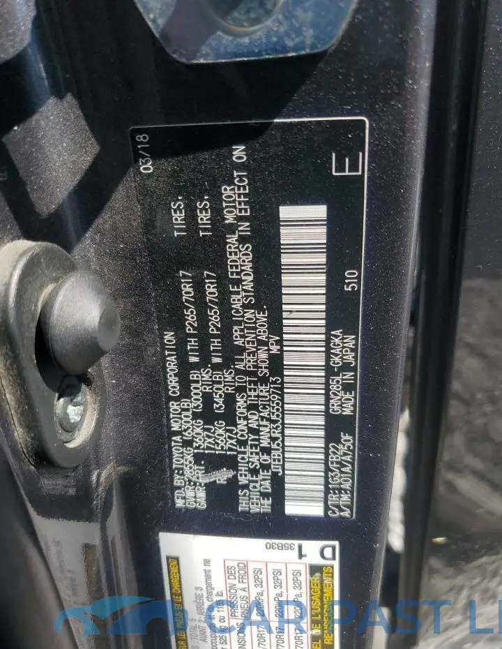 JTEBU5JR3J5559713# 12