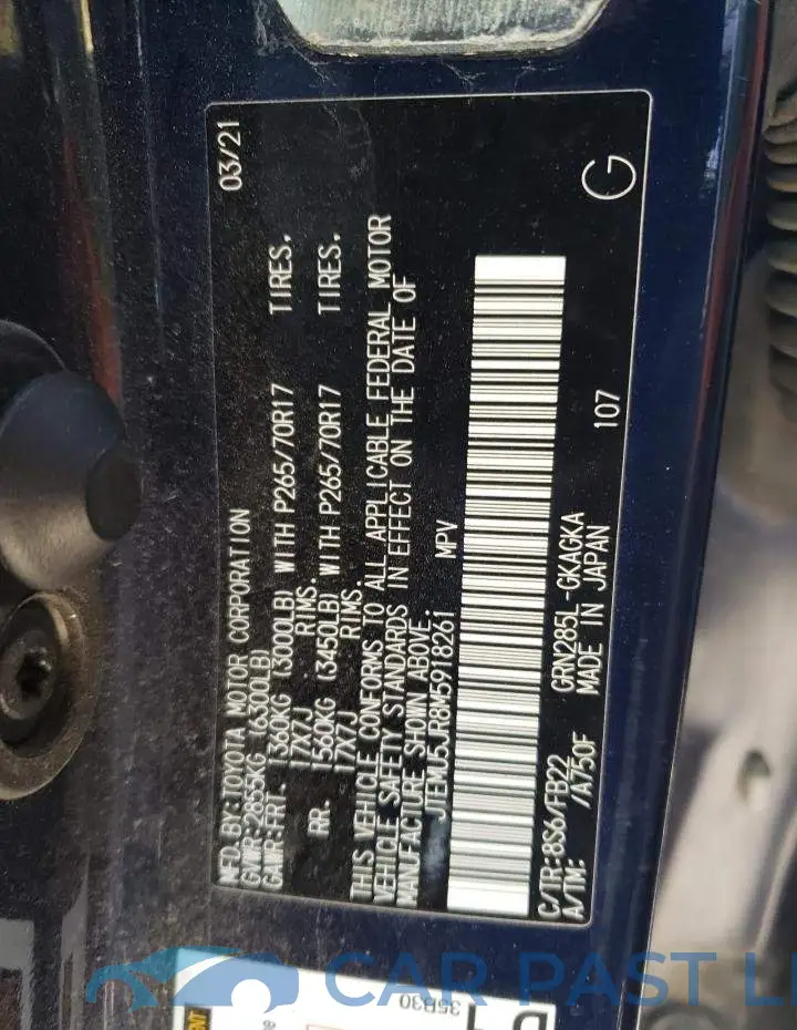 JTEMU5JR8M5918261# 13