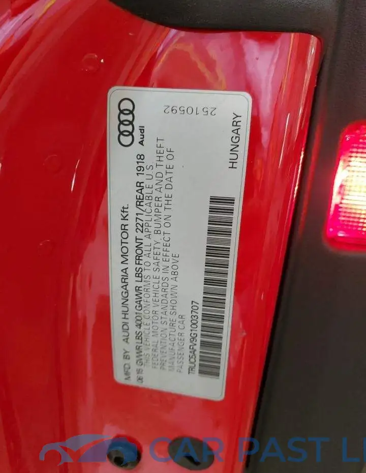 TRUC5AFV9G1003707# 12