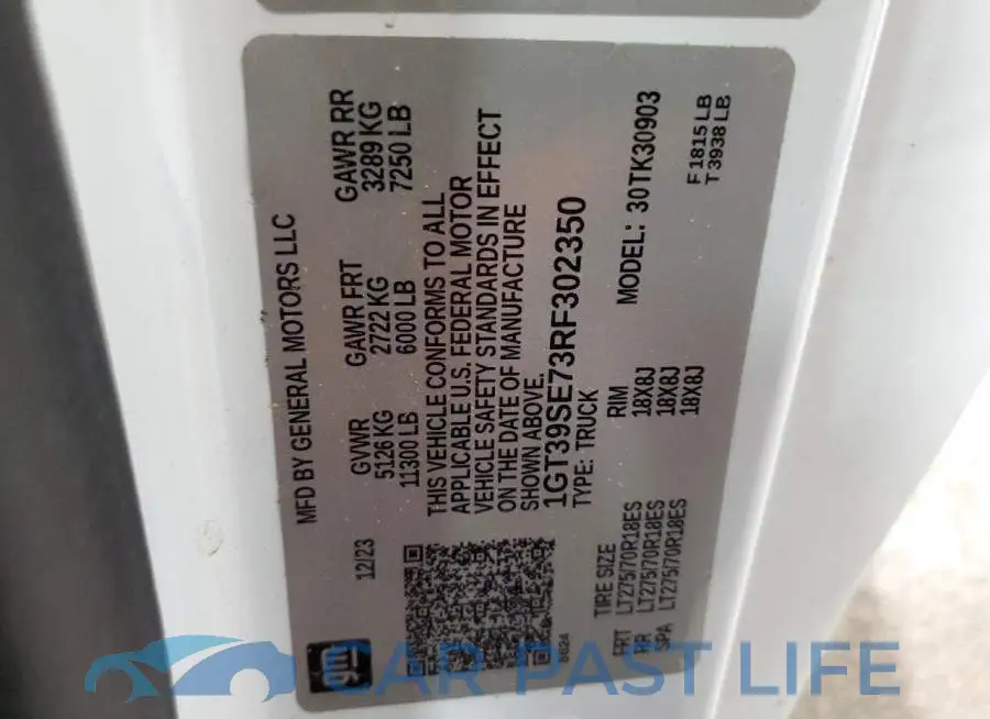 1GT39SE73RF302350# 12