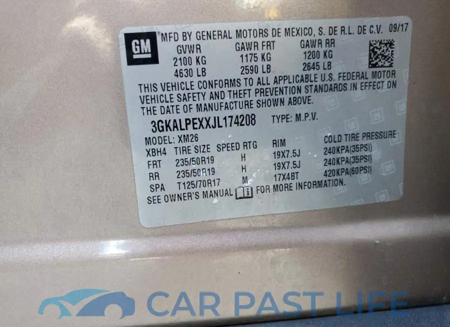 3GKALPEXXJL174208# 14