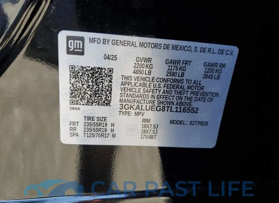 3GKALUEG8TL116552# 14