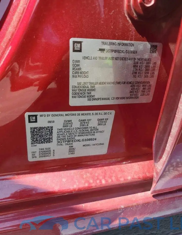 3GTP8FEDXLG108924# 13