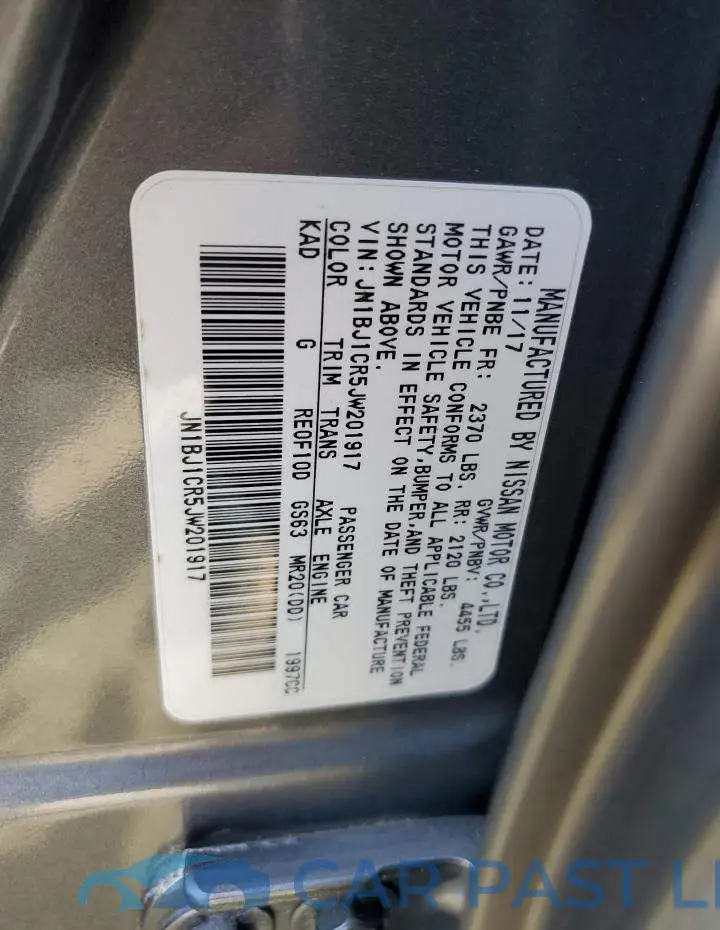 JN1BJ1CR5JW201917# 13