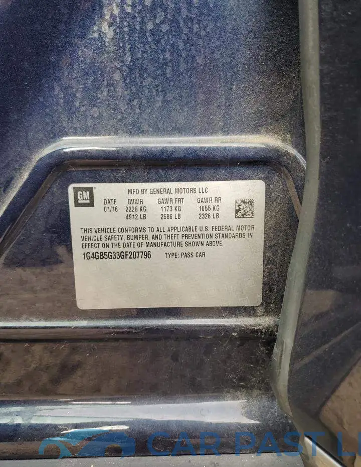 1G4GB5G33GF207796# 12