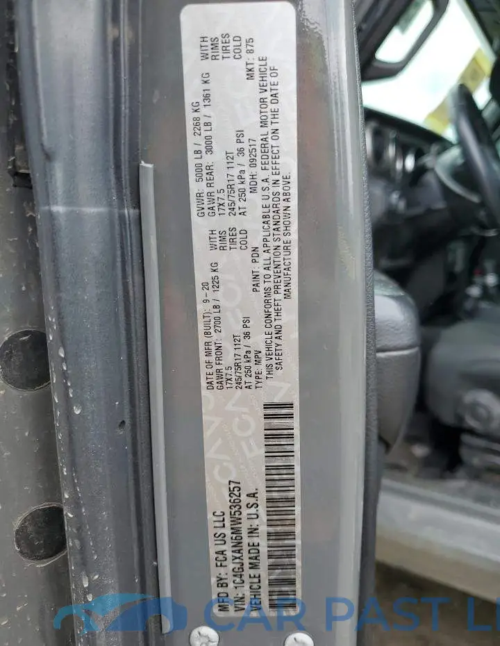 1C4GJXAN6MW536257# 13