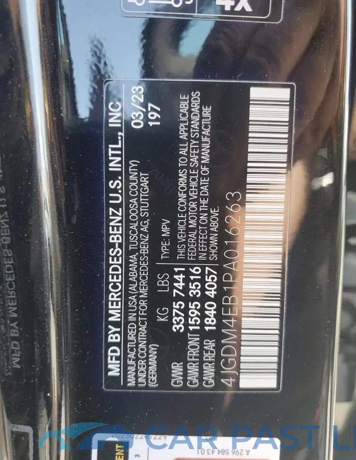 4JGDM4EB1PA016263# 13