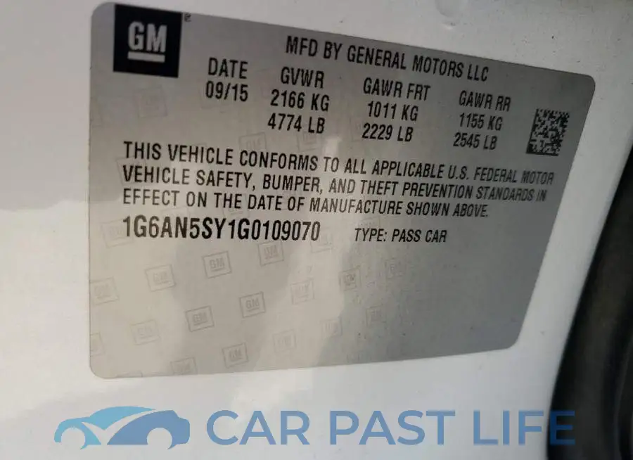 1G6AN5SY1G0109070# 13