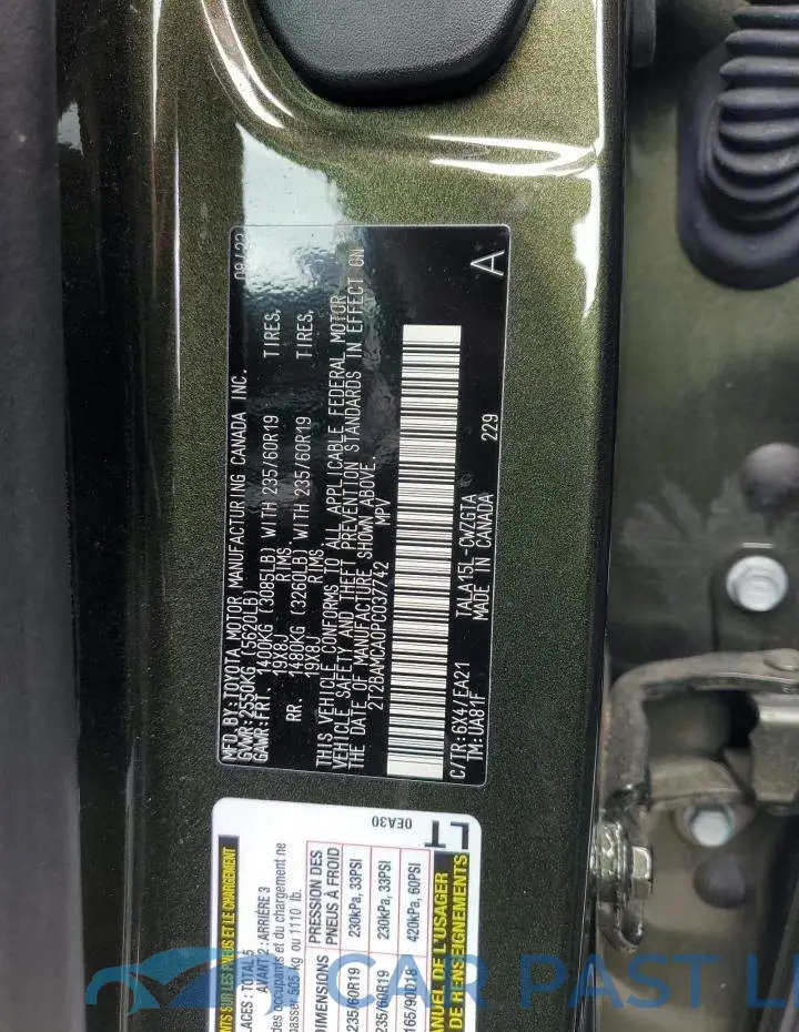 2T2BAMCA0PC037742# 13