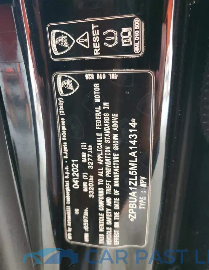 ZPBUA1ZL5MLA14314# 14