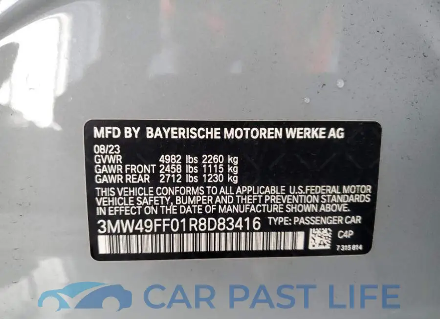 3MW49FF01R8D83416# 13