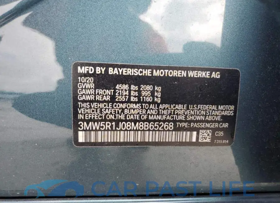 3MW5R1J08M8B65268# 12