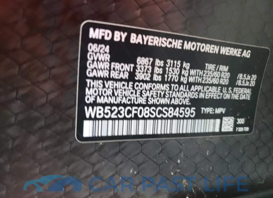WB523CF08SCS84595# 12