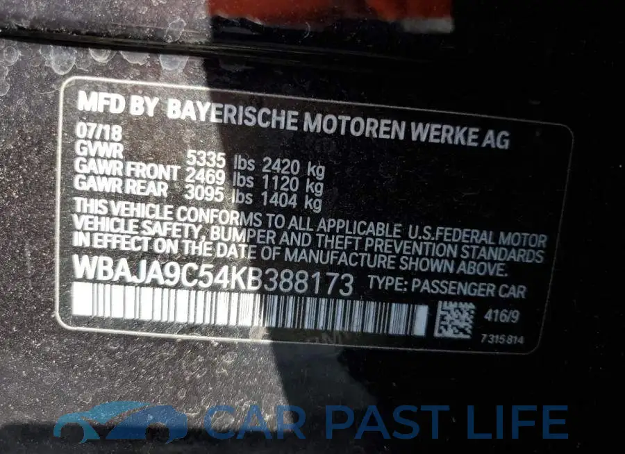 WBAJA9C54KB388173# 12