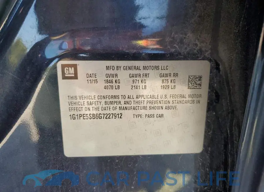 1G1PE5SB6G7227912# 12