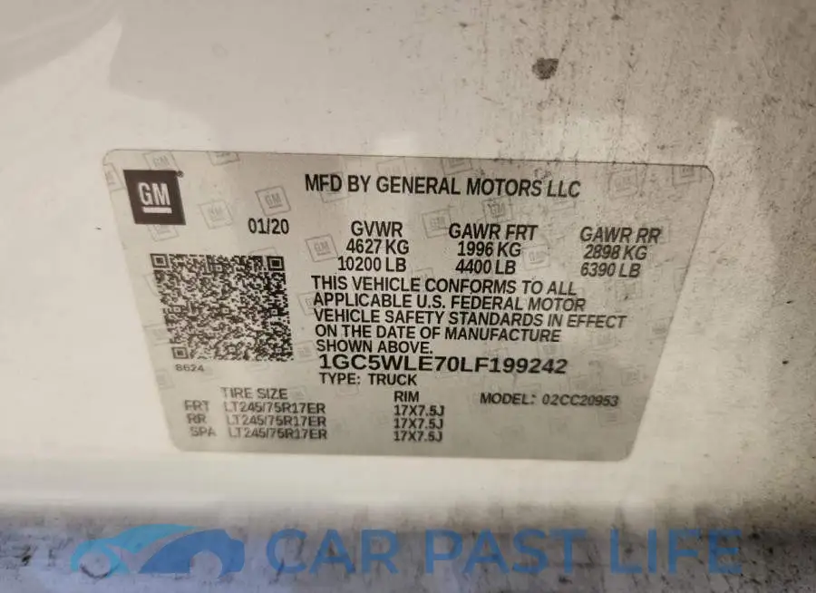 1GC5WLE70LF199242# 12