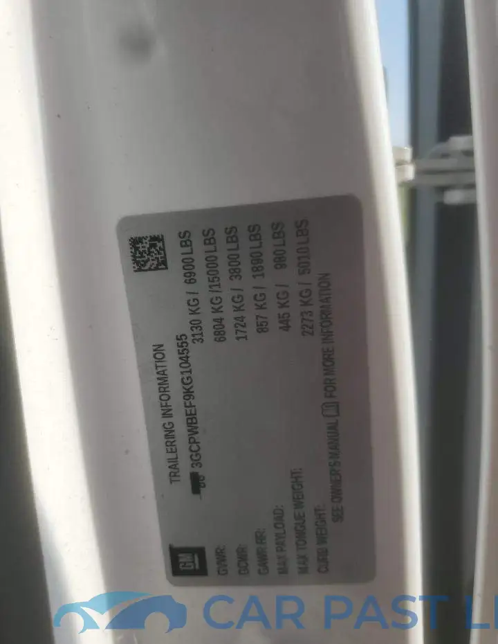 3GCPWBEF9KG104555# 12