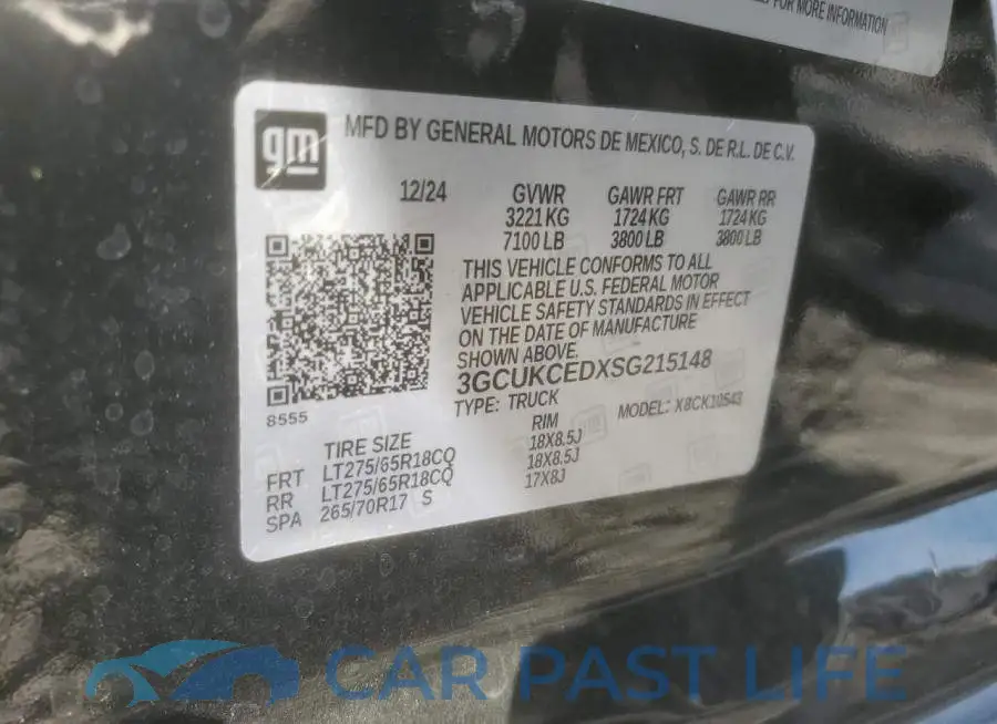 3GCUKCEDXSG215148# 13