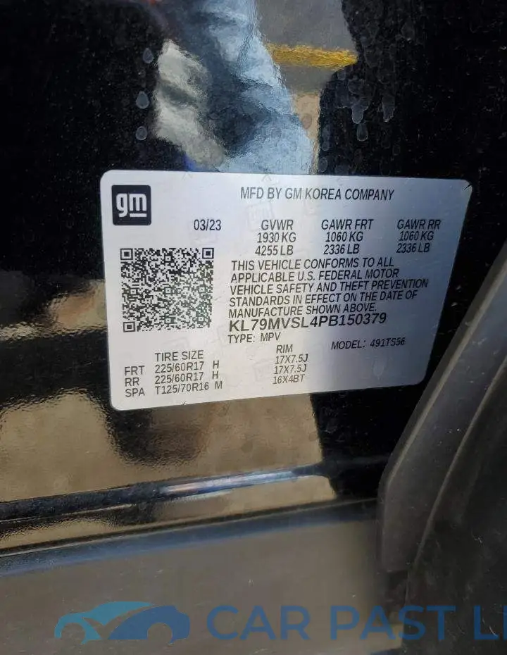 KL79MVSL4PB150379# 12