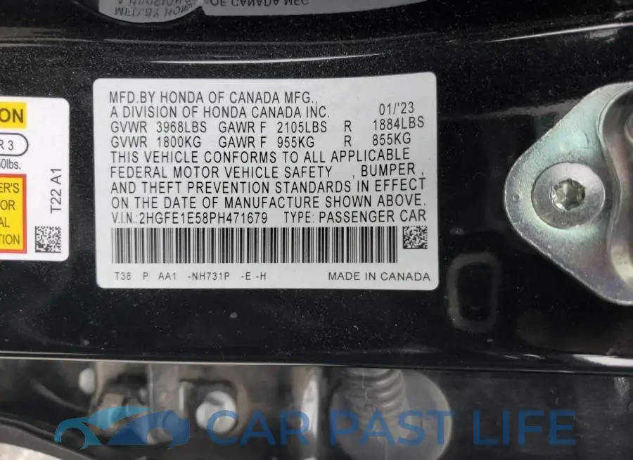 2HGFE1E58PH471679# 12