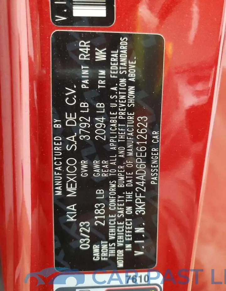3KPF24AD6PE612623# 12