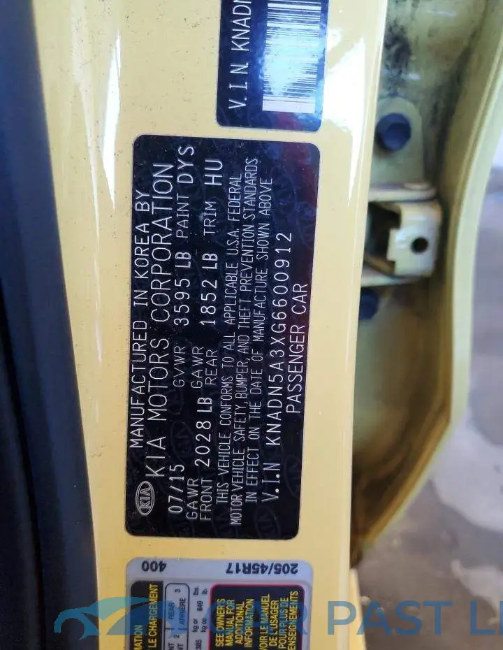 KNADN5A3XG6600912# 12
