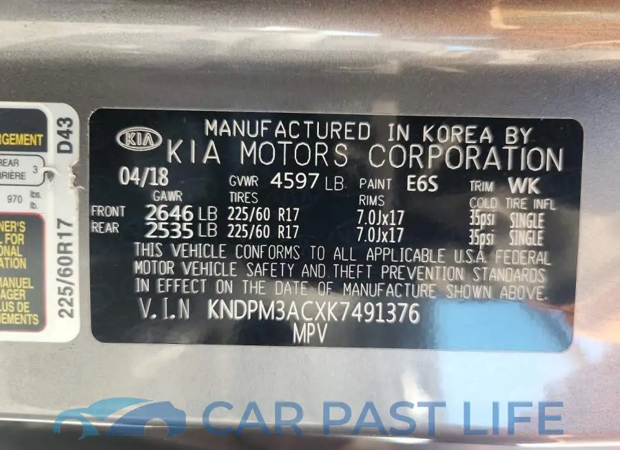KNDPM3ACXK7491376# 13