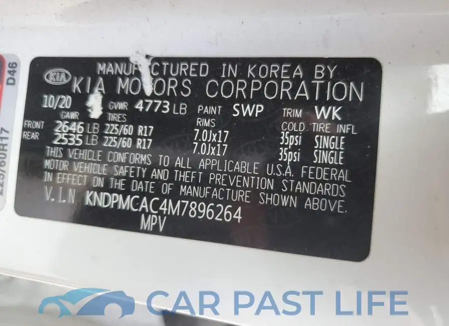 KNDPMCAC4M7896264# 14